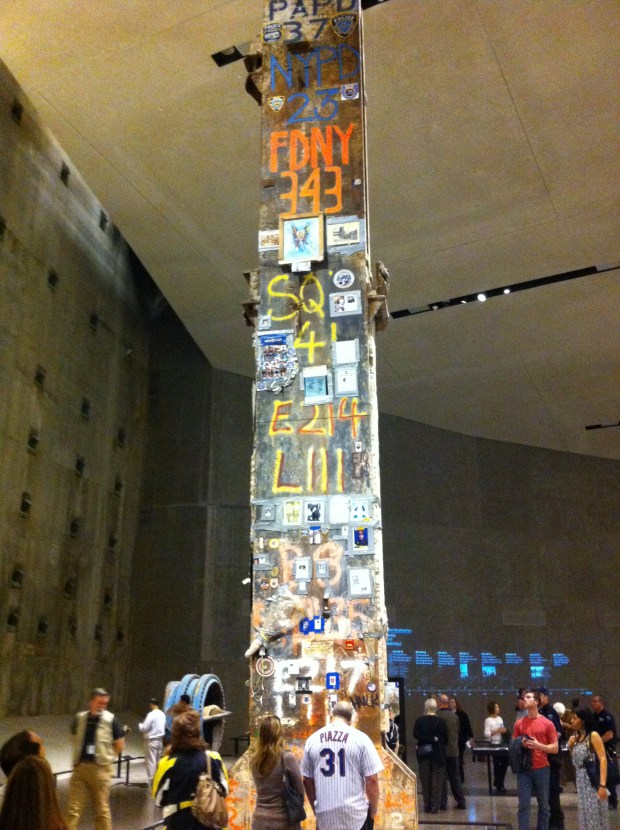 last column bearing Squad 41 where they found Bruce's body.